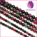 2015 wholesale 3A quality natural 8mm tourmaline round beads loose gemstone beads